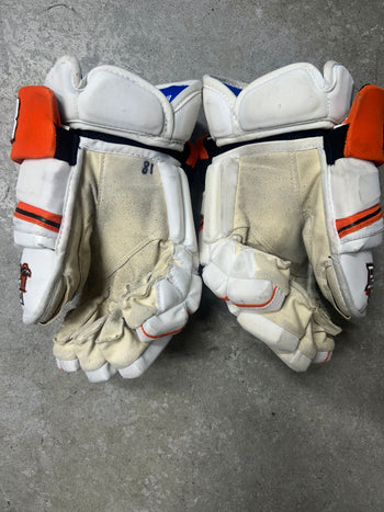 14” Warrior Covert Pro QRE Hockey Gloves (Used) NCAA Pro Stock