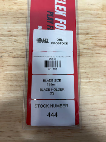 295mm BladeTech (Fits CCM XS) Step Black Steel Equivalent OHL Pro Stock (New)