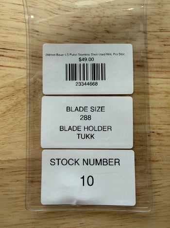 288mm Bauer LS Pulse Stainless Steel Used NHL Pro Stock (Blade/Runner)