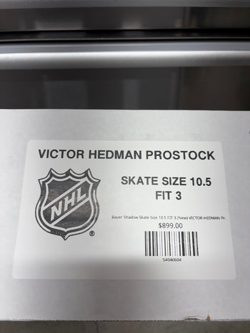 Bauer Shadow Skate Size 10.5 FIT 3 (New) VICTOR HEDMAN Pro Stock