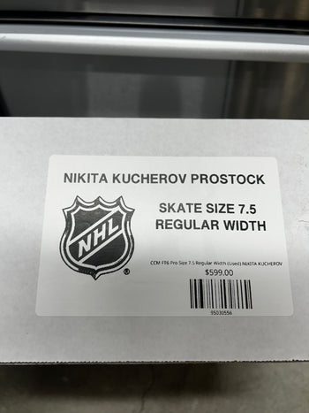 CCM FT6 Pro Skate Size 7.5 Regular Width (Used) NIKITA KUCHEROV Pro Stock