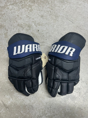 15” Warrior Covert Pro QRE Hockey Gloves (New) Toronto Maple Leafs NHL Pro Stock