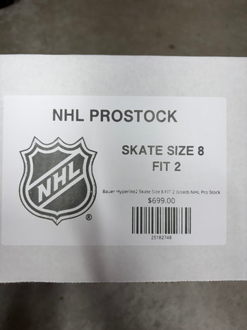 Bauer Hyperlite2 Skate Size 8 FIT 2 (Used) NHL Pro Stock