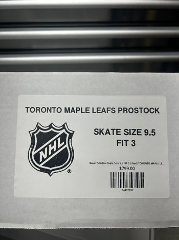 Bauer Shadow Skate Size 9.5 FIT 2 (Used) TORONTO MAPLE LEAFS Pro Stock
