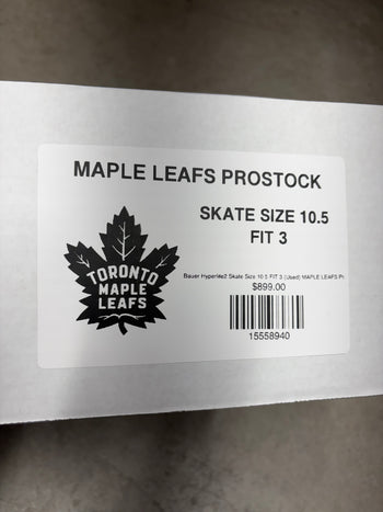 Bauer Hyperlite2 Skate Size 10.5 FIT 3 (Used) MAPLE LEAFS Pro Stock