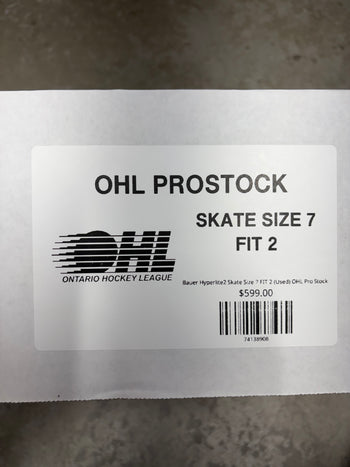 Bauer Hyperlite2 Skate Size 7 FIT 2 (Used) OHL Pro Stock