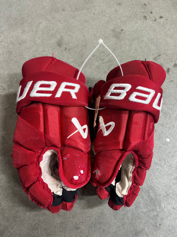 14” Bauer Vapor Hyperlite Miami University Gloves Pro Stock Game Used