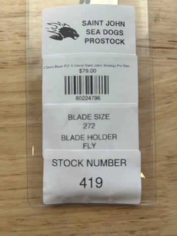 272mm Bauer FLY-X (Used) Saint Johns Seadogs Pro Stock (Blade/Runner)