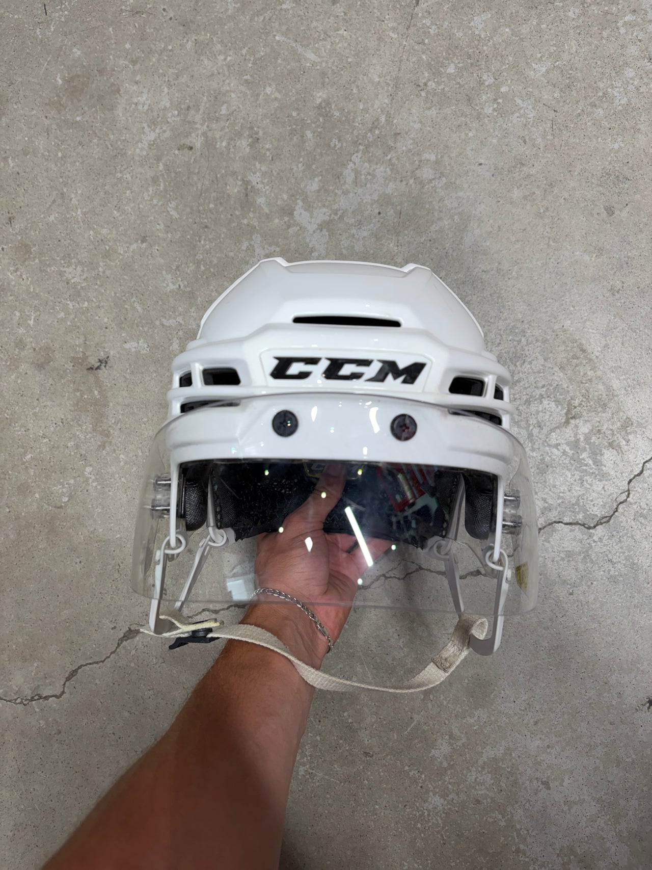 Medium CCM Tacks X OHL Pro Stock Helmet (Like New)