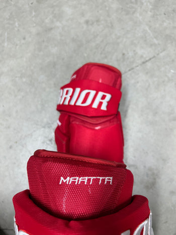 14” Warrior Covert Pro QRE Hockey Gloves (New) Detroit Red Wings NHL Prostock