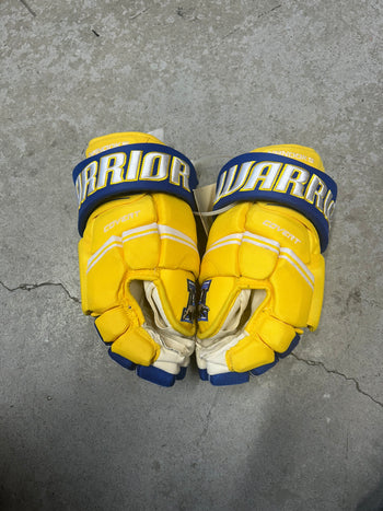 14” Warrior Covert Pro QRE Hockey Gloves (New) University of Alaska Pro Stock