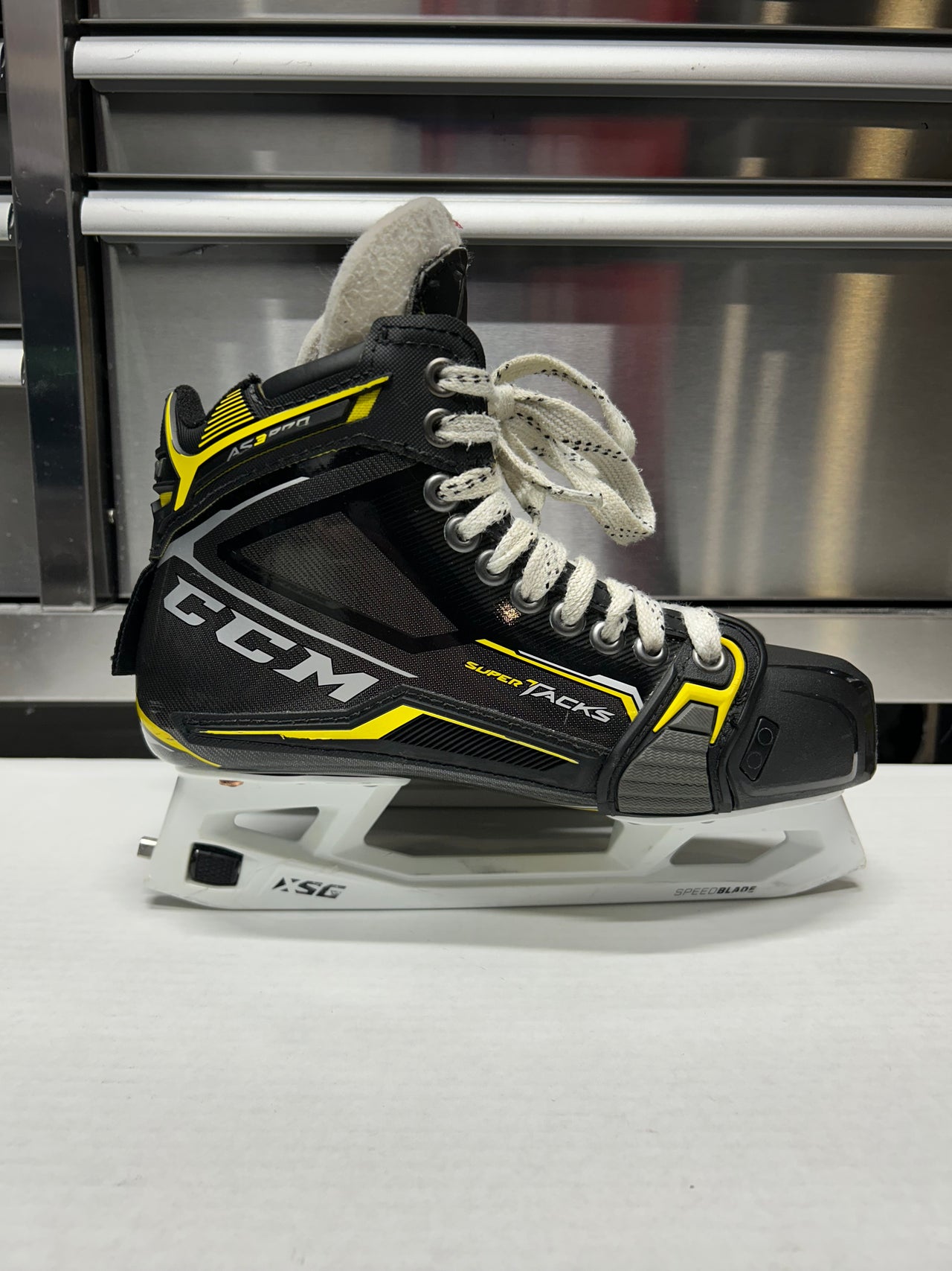 CCM AS3 Pro Goalie Skate Used Size 6.5 Regular Width NHL Pro Stock