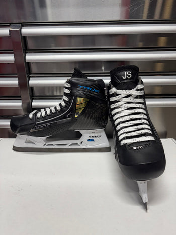 True SVH Two Piece Custom Pro Goalie Skate Size 9 Regular Width (Used) NHL Pro Stock