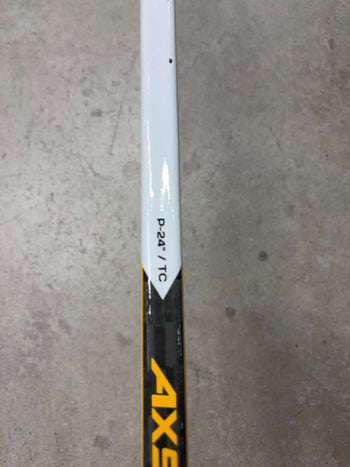 Left Hand 24” True AX9 Pro Stock Goalie Stick Yellow/White