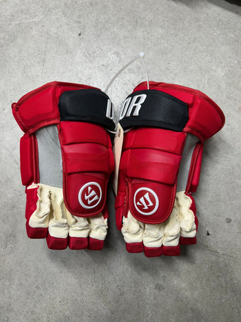 13” Warrior Alpha QX Pro Hockey Gloves (New) New Jersey Devils NHL Prostock