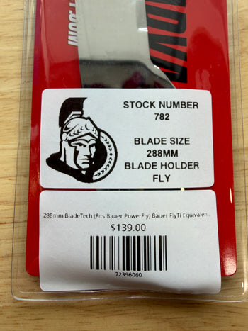 288mm BladeTech (Fits Bauer PowerFly) Bauer FlyTi Equivalent Ottawa Senators Pro Stock