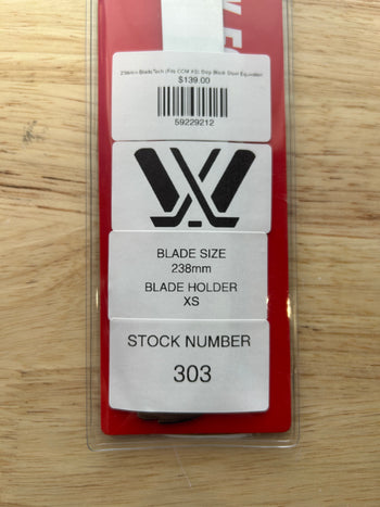 238mm BladeTech (Fits CCM XS) Step Black Steel Equivalent PWHL Pro Stock