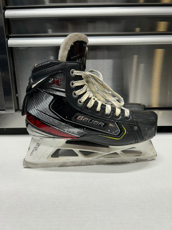 BAUER 2x PRO Goalie Skate Size 8 Used Regular Width NCAA Pro Stock