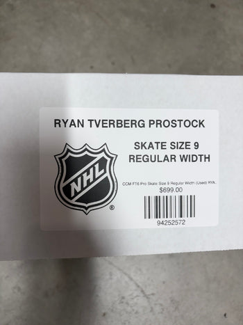 CCM FT6 Pro Skate Size 9 Regular Width (Used) RYAN TVERBERG Pro Stock