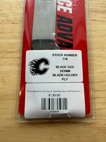 263mm BladeTech (Fits Bauer PowerFly) Bauer FlyTi Equivalent Calgary Flames Pro Stock