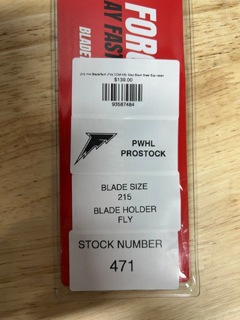 215 mm BladeTech (Fits CCM XS) Step Black Steel Equivalent Minnesota Frost Pro Stock