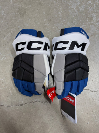 14” CCM HGTK Pro Tampa Bay Lightning Reverse Retro Hockey Gloves (New)