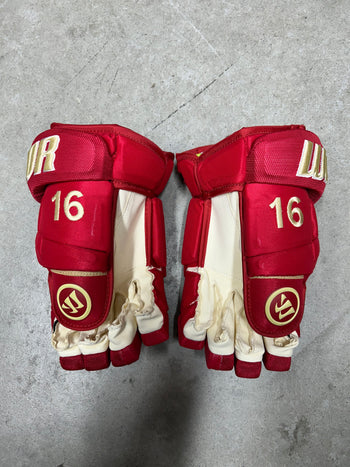 13” Warrior Alpha DX Pro Hockey Gloves (New) Denver Pioneers NCAA Prostock