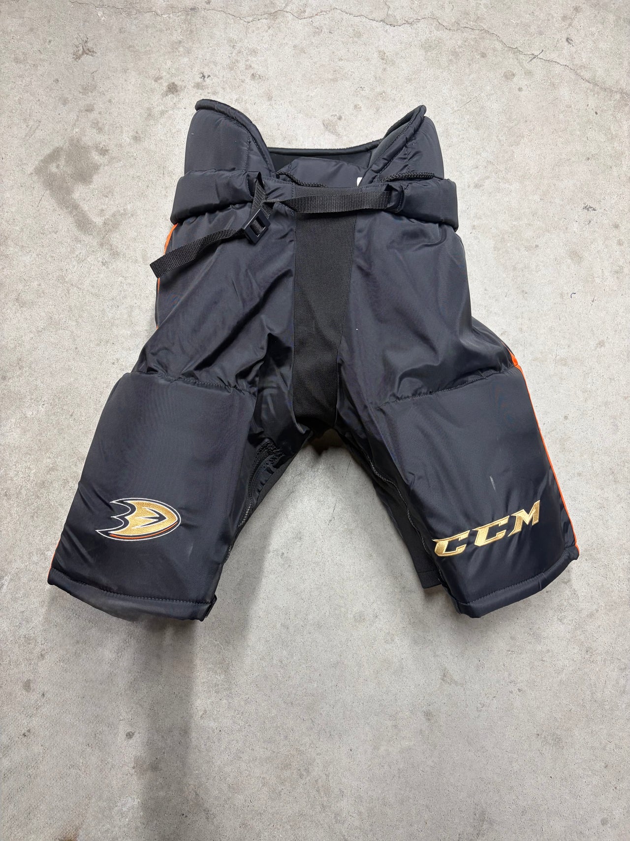 Large +1 CCM HP70 Custom Pro Anaheim Ducks Hockey Pants (New)