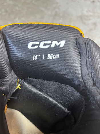 14” CCM HGPJSPP Arizona Sun Devils Hockey Gloves (Used) NCAA Prostock