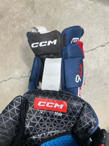 14” CCM FT6 Pro Stock Team USA Olympics Hockey Gloves (New)