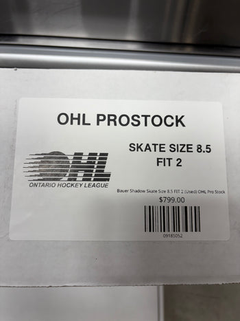 Bauer Shadow Skate Size 8.5 FIT 2 (Used) OHL Pro Stock
