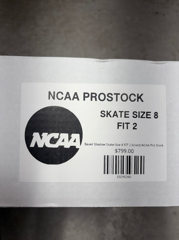 Bauer Shadow Skate Size 8 FIT 2 (Used) NCAA Pro Stock