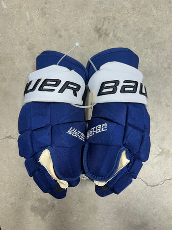 14” Bauer Supreme Ultrasonic Gloves Tampa Bay Lightning Pro Stock