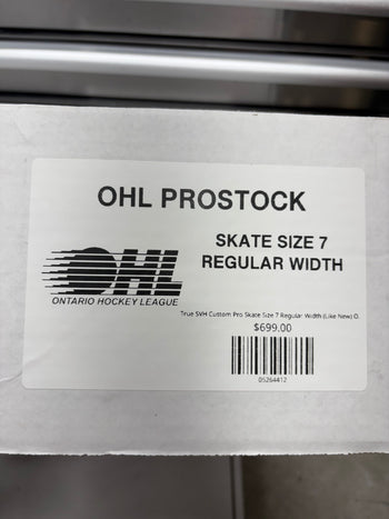 True SVH Custom Pro Skate Size 7 Regular Width (Like New) OHL Pro Stock