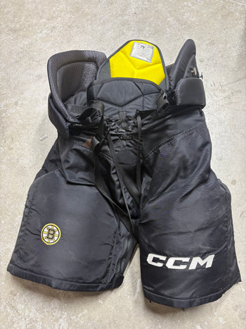 Large Boston Bruins CCM HPTK Hockey Pants Pro Stock (Used)