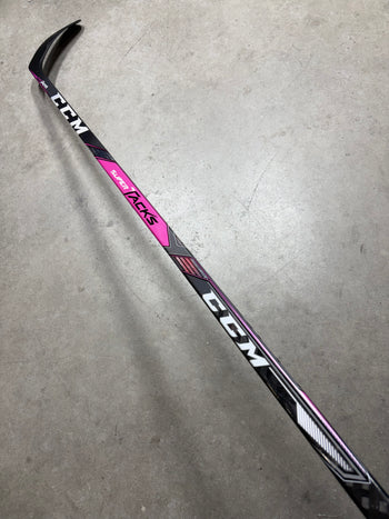 Left Hand 90 Flex P29 CCM Super Tacks (New) Breast Cancer Awareness Pro Stock