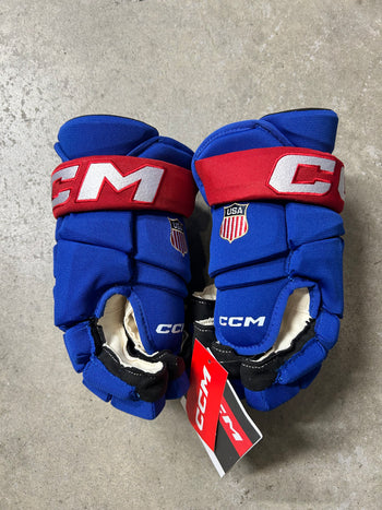 14” CCM Pro Stock Team USA Hockey Gloves (New)