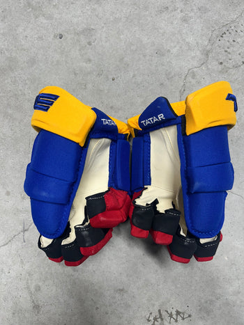 14” True Catalyst 9X Pro Stock Hockey Gloves New Jersey Devils Reverse Retro Tomas Tatar (New)