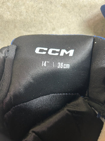 14” CCM Pro Toronto Maple Leafs Auston Matthews Pro Stock Gloves (New)
