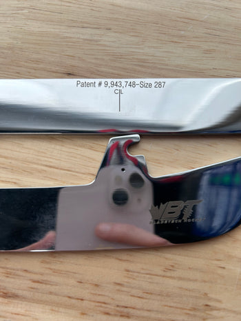 287mm BladeTech (Fits CCM XS) Step Black Steel Equivalent Detroit Red Wings Pro Stock