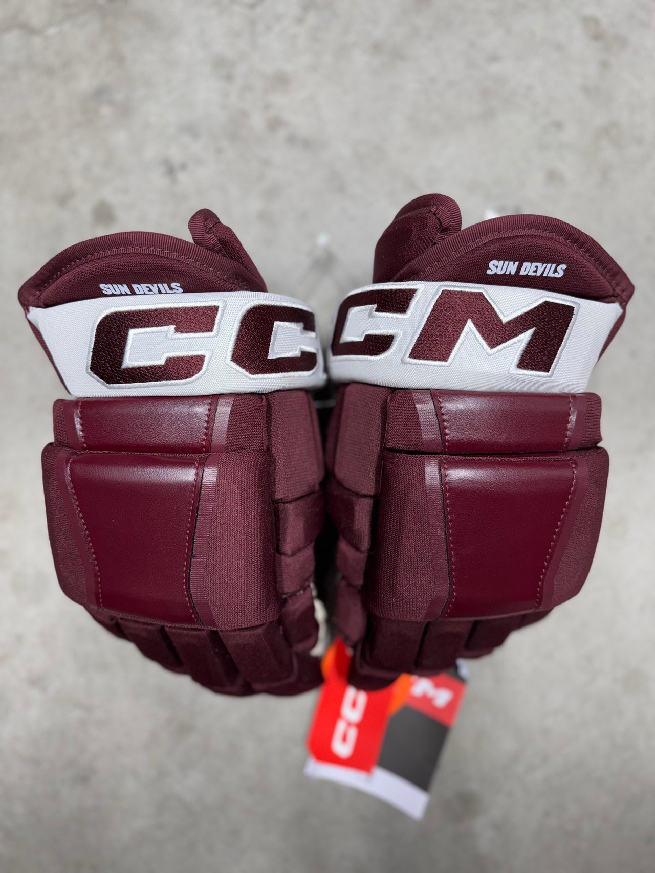 14” CCM HG 97 Arizona Sun Devils Hockey Gloves New