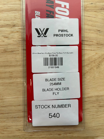 254mm BladeTech (Fits Bauer PowerFly) Bauer FlyTi Equivalent PWHL Pro Stock