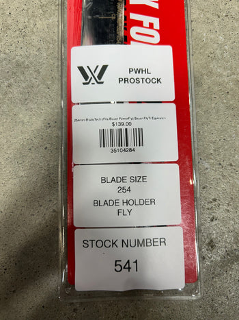 254mm BladeTech (Fits Bauer PowerFly) Bauer FlyTi Equivalent PWHL Pro Stock