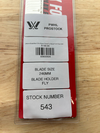 246mm BladeTech (Fits Bauer PowerFly) Bauer FlyTi Equivalent PWHL Pro Stock