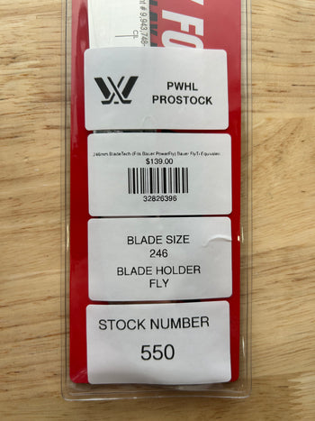 246mm BladeTech (Fits Bauer PowerFly) Bauer FlyTi Equivalent PWHL Pro Stock