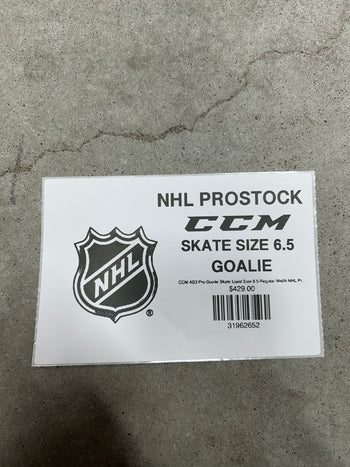 CCM AS3 Pro Goalie Skate Used Size 6.5 Regular Width NHL Pro Stock