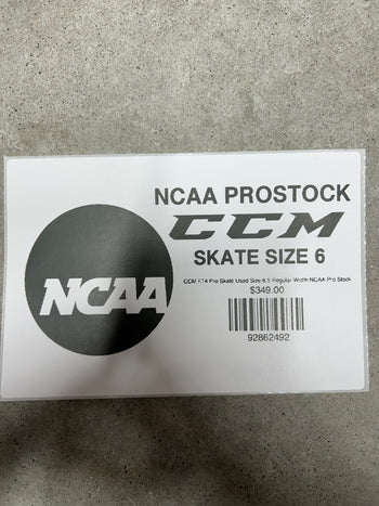 CCM FT4 Pro Skate Used Size 6.5 Regular Width NCAA Pro Stock