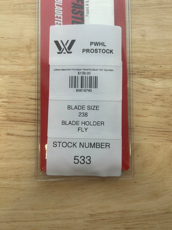 238mm BladeTech (Fits Bauer PowerFly) Bauer FlyTi Equivalent PWHL Pro Stock