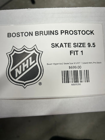 Bauer Hyperlite2 Skate Size 9.5 FIT 1 (Used) NHL Pro Stock