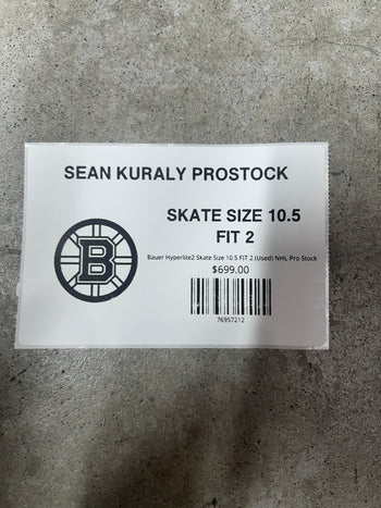 Bauer Hyperlite2 Skate Size 10.5 FIT 2 (Used) NHL Pro Stock